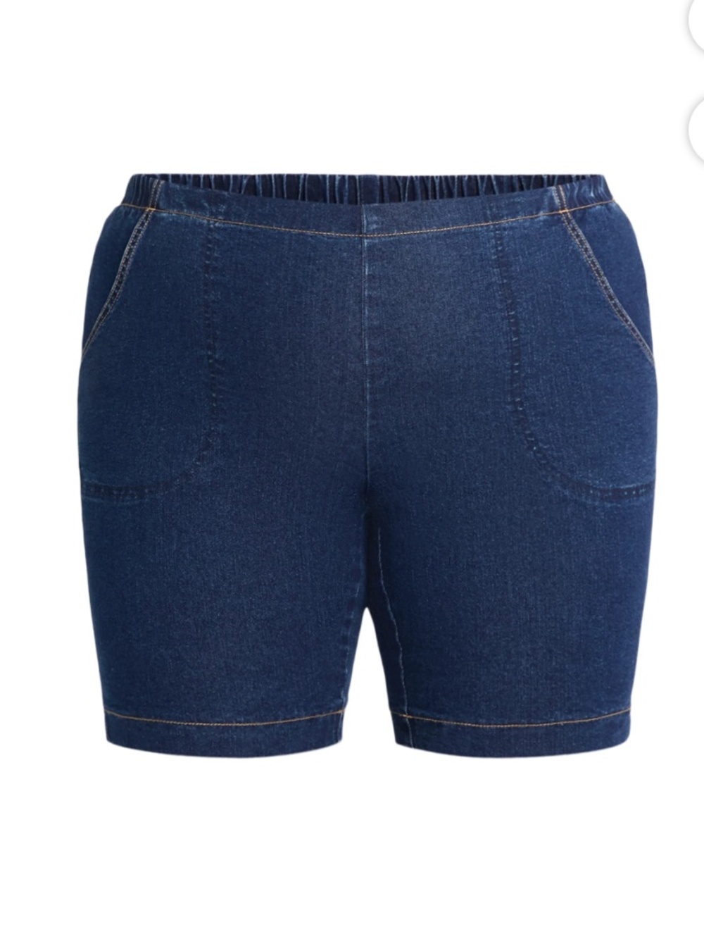 Just My Size Women’s Plus Dark Indigo 9” Inseam Shorts Size 3X NWT